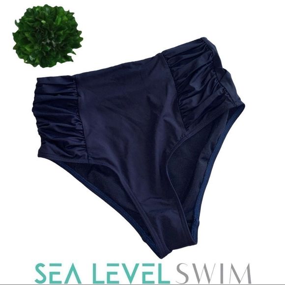 Sea Level Australia Navy High Waisted Bikini - Picture 1 of 8